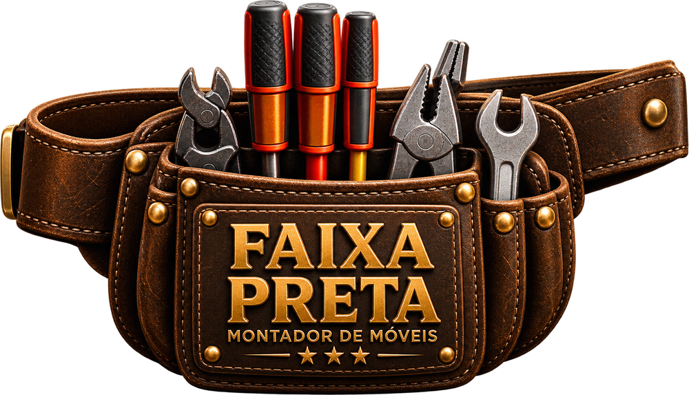 Cinta de ferramentas Faixa Preta Montador de Móveis